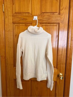 Cream Turtleneck Sweater - Women's Cozy Knit